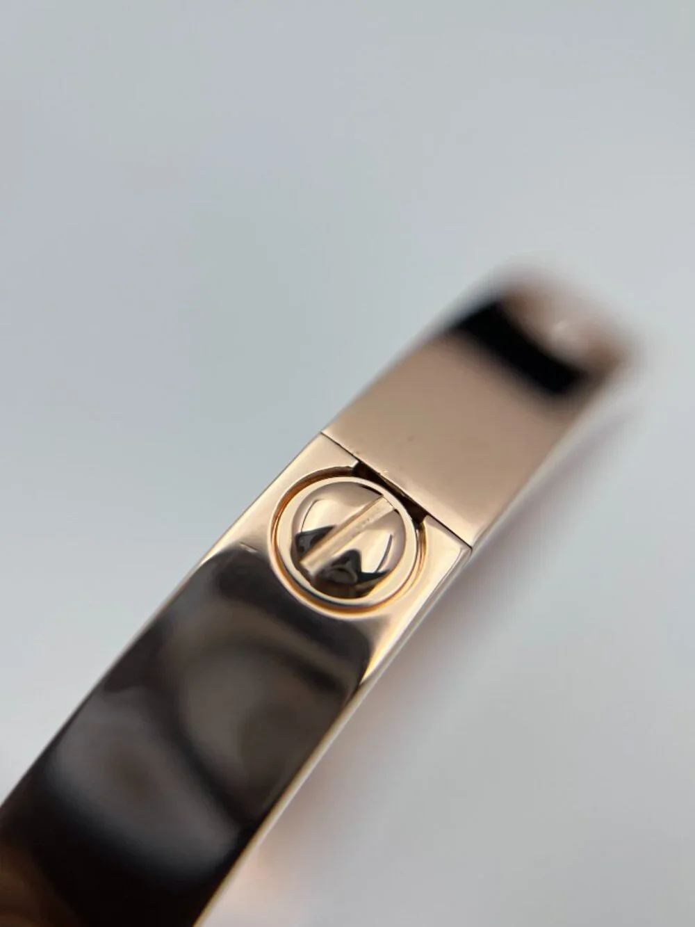 Cartier Love Bracelet Classic Model 10 Diamond 18K Rose Gold Size 17